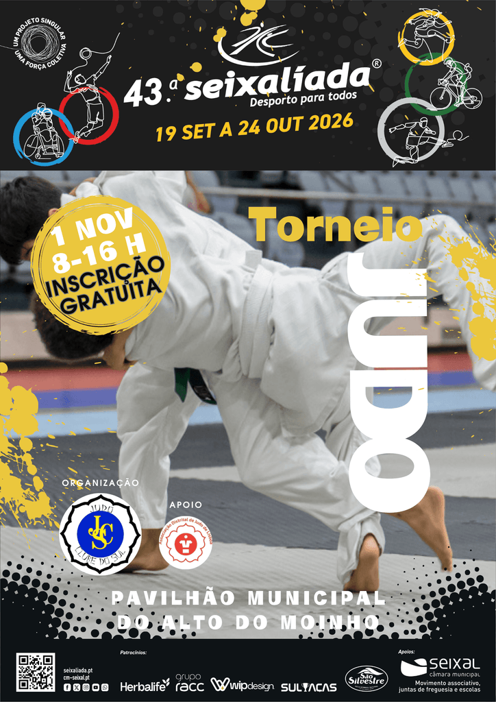 Cartaz da 43.ª Seixalíada - Desporto para Todos