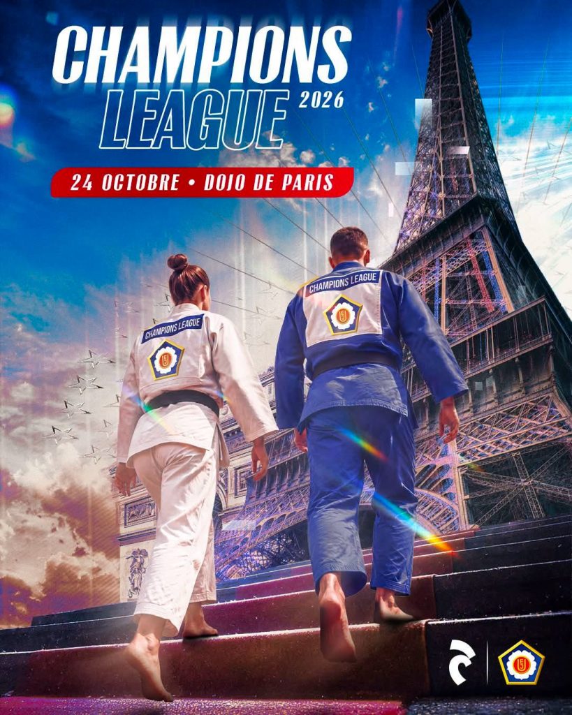 Cartaz da Champions League de Judo 2026, em Paris, a 24 de outubro
