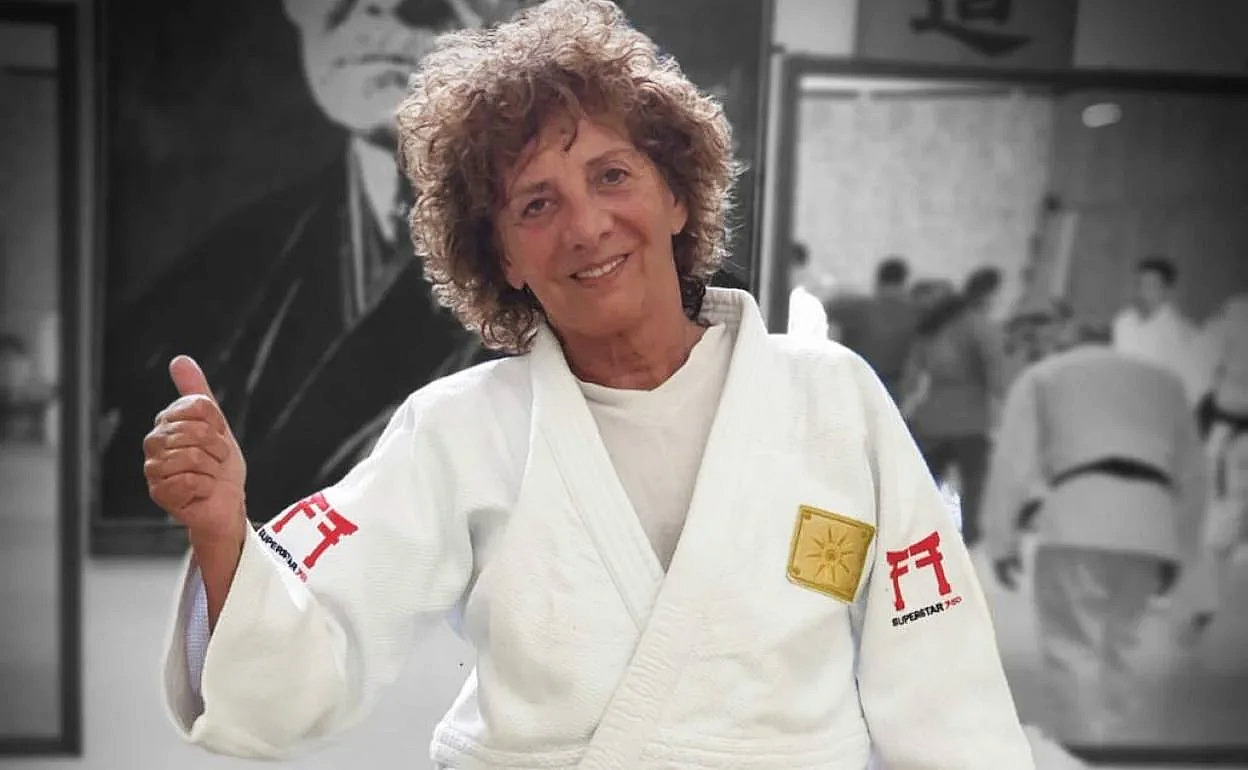 Carmen Solana, treinadora espanhola, no Estágio Internacional de Judo em Tomar