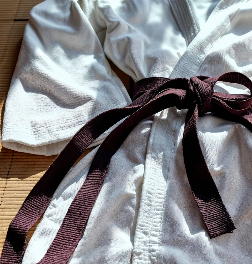 Imagem de Judogi no tatami