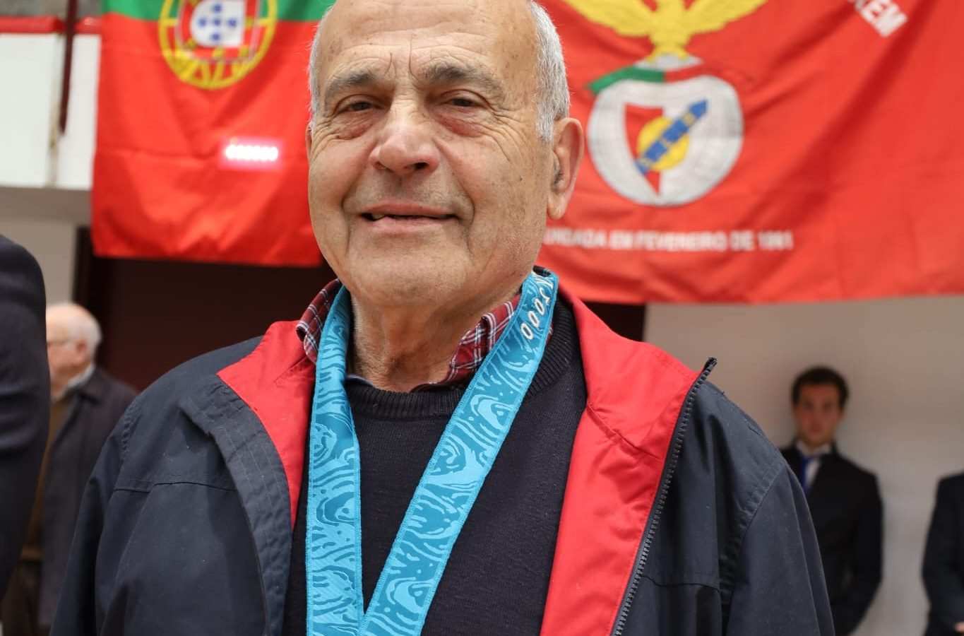 António Anjinho, nas comemorações dos 50 anos do Judo, da Casa do Benfica de Santarém. Foto: AJDS