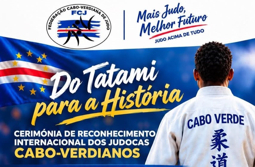Cartaz oficial "Do Tatami para a História", cerimónia da Federação Cabo-verdiana de Judo